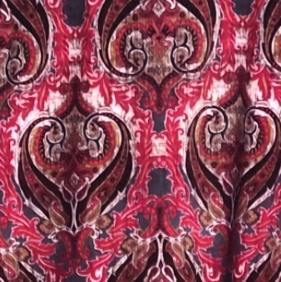 Jones Studio women's blouse Size:XS -red/white/tan - Picture 3 of 8